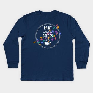 Colorful Wind Kids Long Sleeve T-Shirt